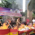 Kejari Jakut Sukses Musnahkan Narkoba dan Senjata Api