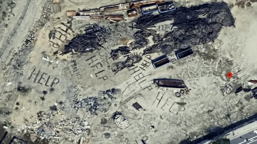 Misteri Pesan Help yang Tertangkap Gambar Satelit Google Maps di Los Angeles